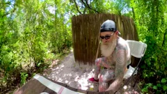 Inked bear has a soft spot for good fuck