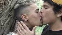 LL-Tatted fellow gets His wazoo fucked In A dirty three-some