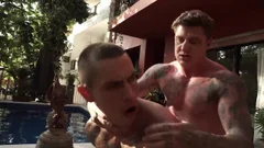 White Tatted guy plows Latino