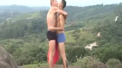 Daniel & Alen fucking bare In Nature