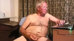 grandpa cum On web camera