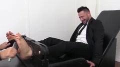 Tone Bodied Yoel Laughs Hard gets His Feet And Toes Tickled