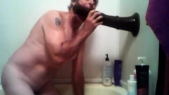 older lad Plays With His Fleshlight In Shower