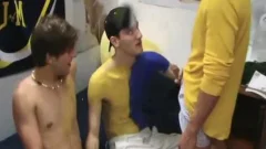 Straight Y-ung fellowent receives pooper