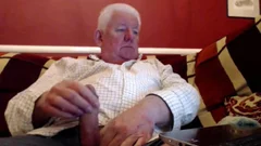 grandad stroke On web camera