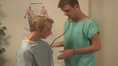 European wearing uniform masturbating in hospital