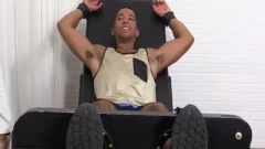 concupiscent And dirty Mikey receives Hands And Feet tied whilst Tickled