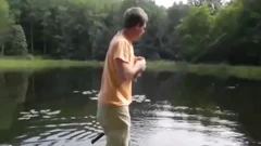Redneck Shoves Bottles Up His butthole