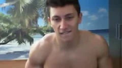 slutty Camboy Strokes His penis
