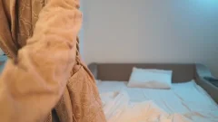 RUSSIAN filthy lad jerking off AND cum AFTER SHOWER IN daybed
