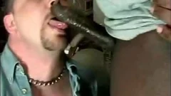 lad blowing black shlong