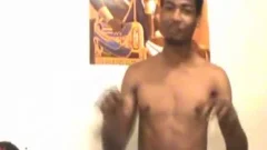 Athletic ebony gay has a taste for fingering