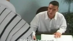 Firm bodied young homosexuals sucking and fucking their anales in the office