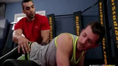 Trainer pounds His Trainee