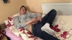 This young chap likes To Play With His Hard pecker