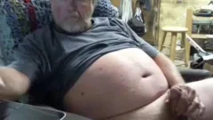 grandad cum On webcam