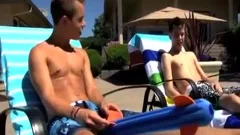 Poolside pound lads