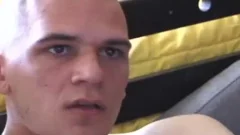brunette chap bonks His ass With dildo And Faps