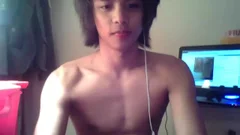 nice-looking oriental chap blows His Wad