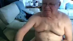 grandad cum On webcam