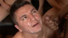 Interracial group Bukkake 4