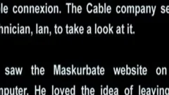 A Masked lad Jerks Off Excitedly