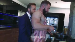 menatplay: Suited Daddy Can't Resist His Chef