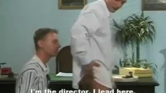 Firm bodied young homosexuals sucking and fucking their anales in the office