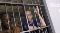 Tattooed White boy Rides darksome 10-Pounder In Prison