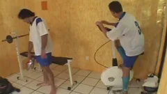 huge meat Latino meats shoving Tthellos guyir