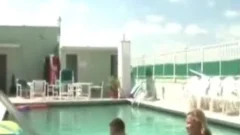 Dallas And Austing Poolside Sex