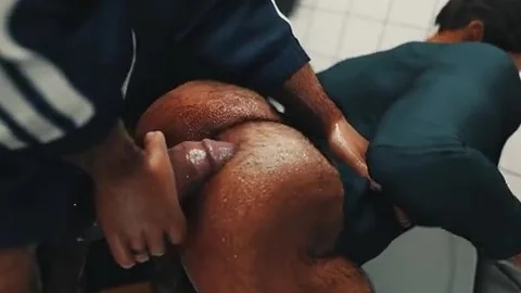 Football trainer daddy - movie scene 4 (OVA): The Locker Room