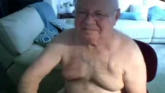 grandad cum On webcam