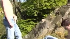 young Wanderers On The Mountain