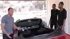dark males Sharing A White Car Owner