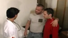 3some hardcore aperture Wrecking pleasure With juicy Doctor