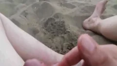 I Found A Fckin fine place in Tthis guy Dunes To Showoff. twinks Comin Along Standing Besside Watchin Me jerk offin piddlein & Jackinoff. concupiscent