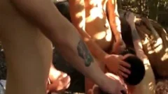 English teens bare orgy In The Woods