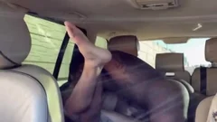darksome fellow plowing Latino skank In Car