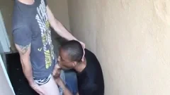 juicy Interracial pound Outside