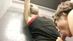 serf chained And sucked Off - Factory video scene
