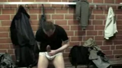 Kroussibo in public locker room #1/3 with Selfsuck and cum