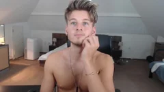 blond guy With big knob web camera