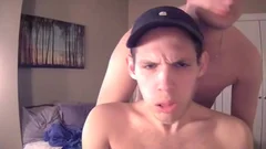 The guy Sucks The Other guy's 10-Pounder And Then pounds Him In The anal In Live
