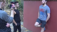rawfuckboys: Cock worship from dark-haired stud