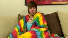 Emo teen Jacking Off His Uncut 10-Pounder And anal Dildoing