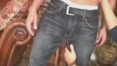 Blindfolded blowjob