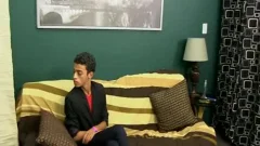 twink Dustin Cooper Enjoys Sitting On Prestons monstrous dick