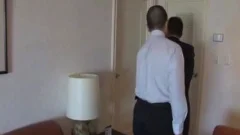 old Businessmen Having Some pleasure In A Hotel Room
