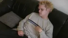 Blond boy Solo wanking